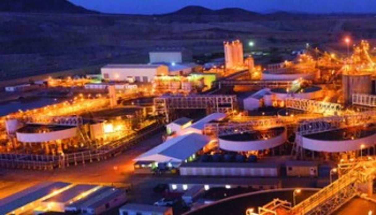 Le gisement uranifère de Langer Heinrich en Namibie a produit 2 500 tonnes d’uranium en 2013. © Paladin