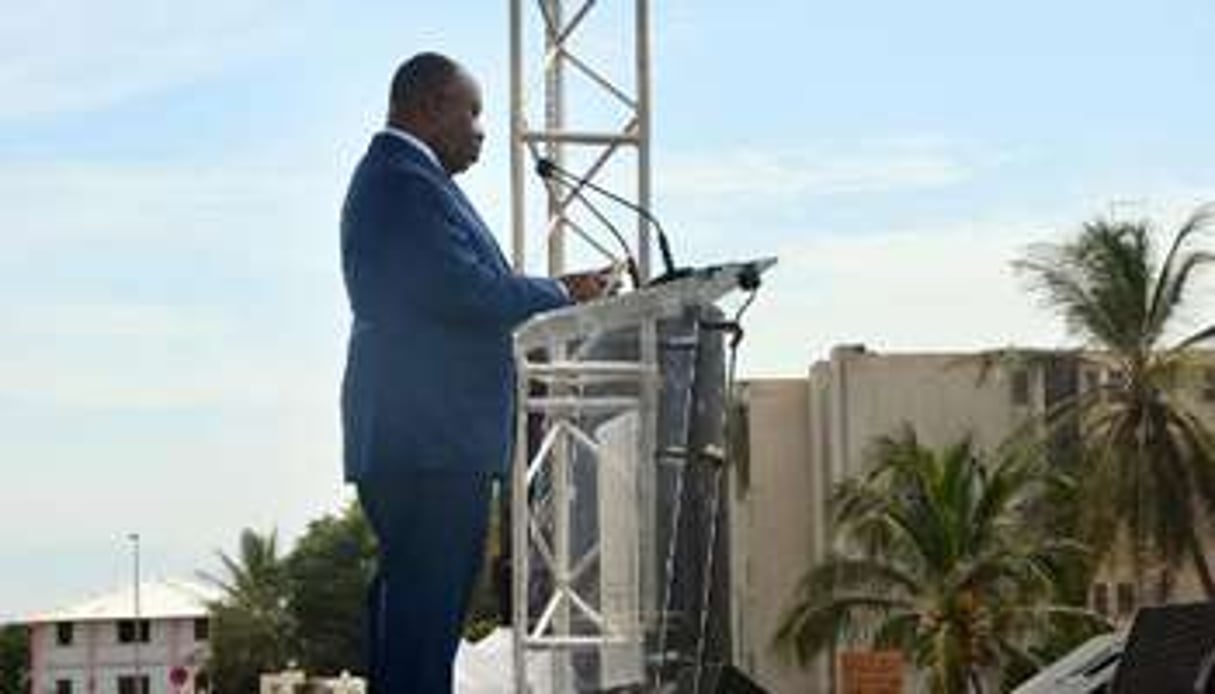 Le président gabonais Ali Bongo Ondimba à Libreville le 11 mai 2013. © AFP