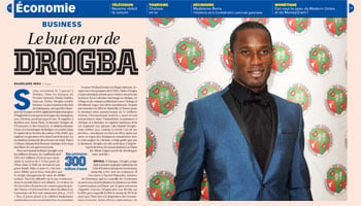 Didier Drogba dispose également de nombreux contrats publicitaires en Afrique. © Zed Jameson/Flynet UK/Visual Press