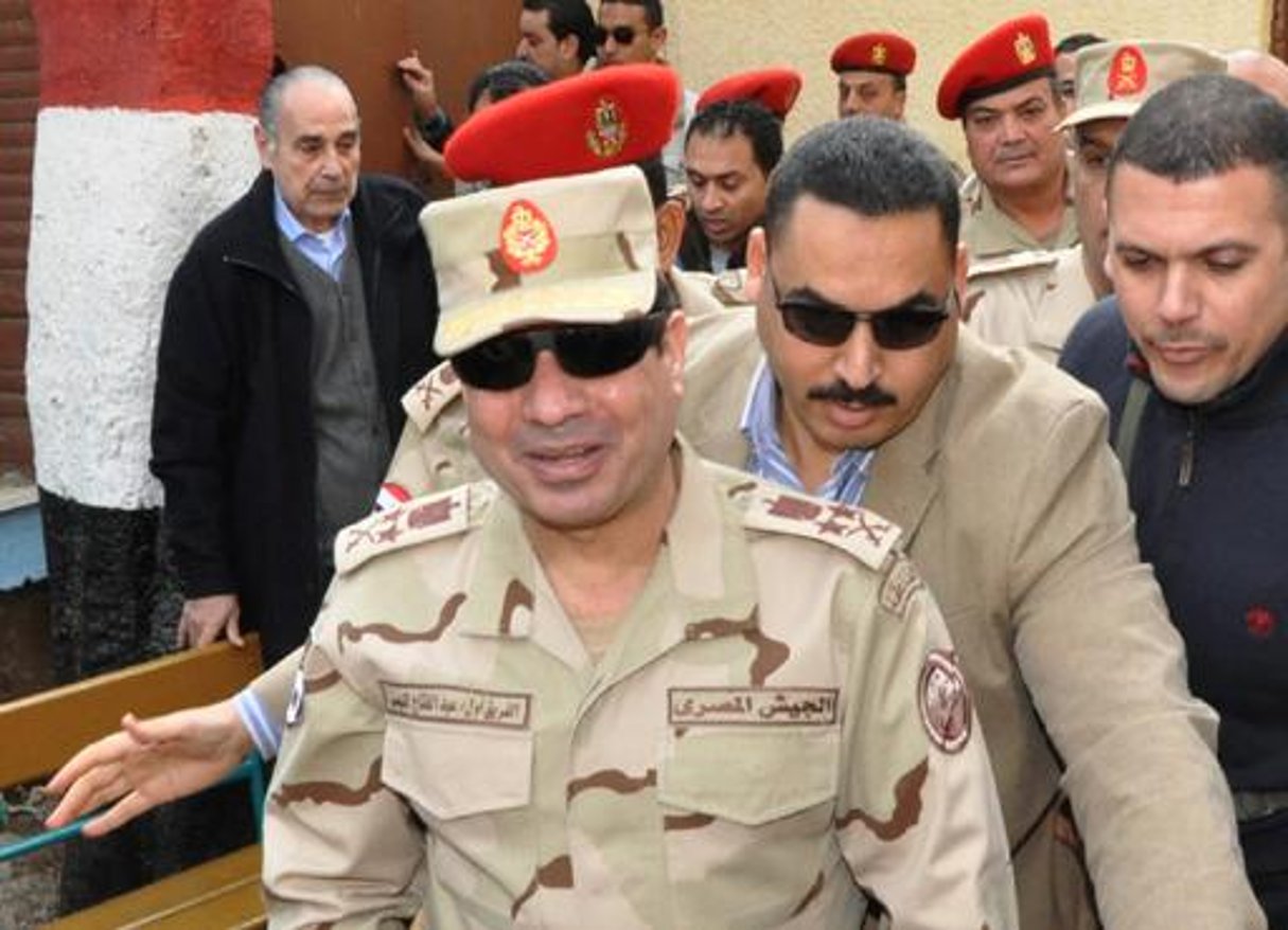 Egypte: le chef de l’armée, le général Sissi, promu maréchal © AFP