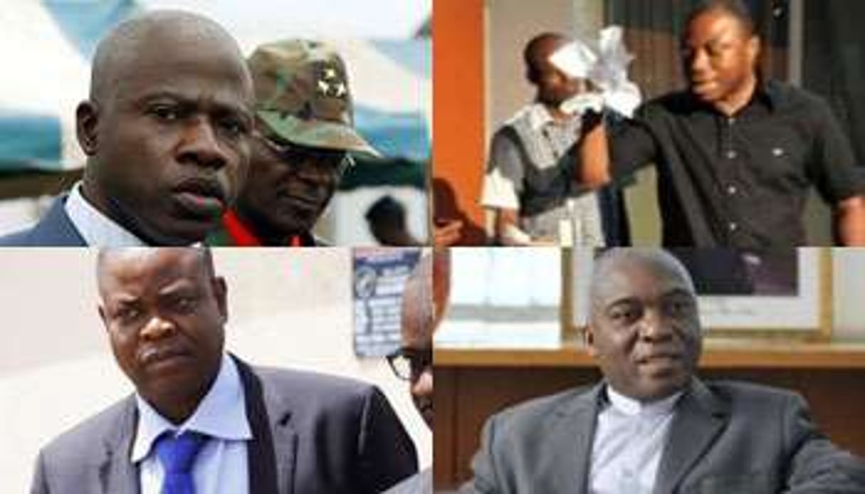 Les ex-cadres du régime de Laurent Gbagbo ont connu des trajectoires très différentes. © Montage J.A.