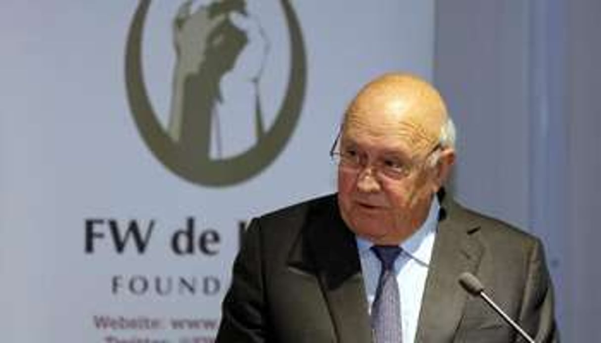 L’ancien président sud-africain Frederik de Klerk, le 31 janvier 2014 au Cap. © AFP/Jennifer Bruce