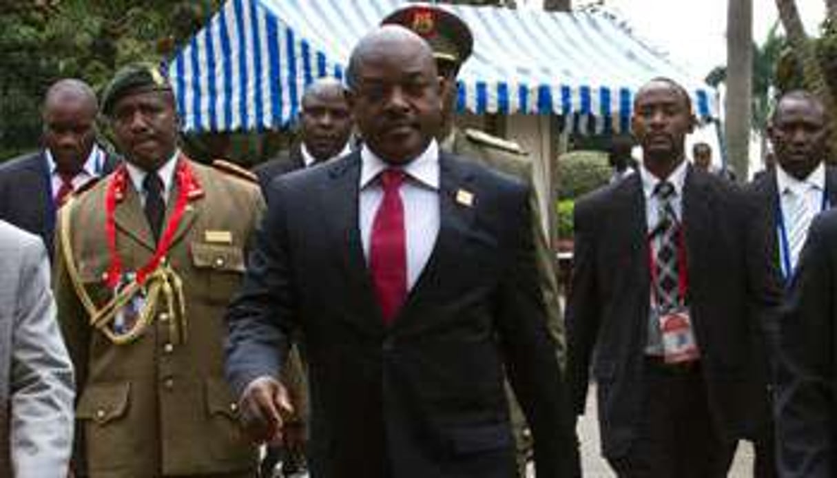 Le président burundais Pierre Nkurunziza à Kampala le 30 novembre 2013. © AFP