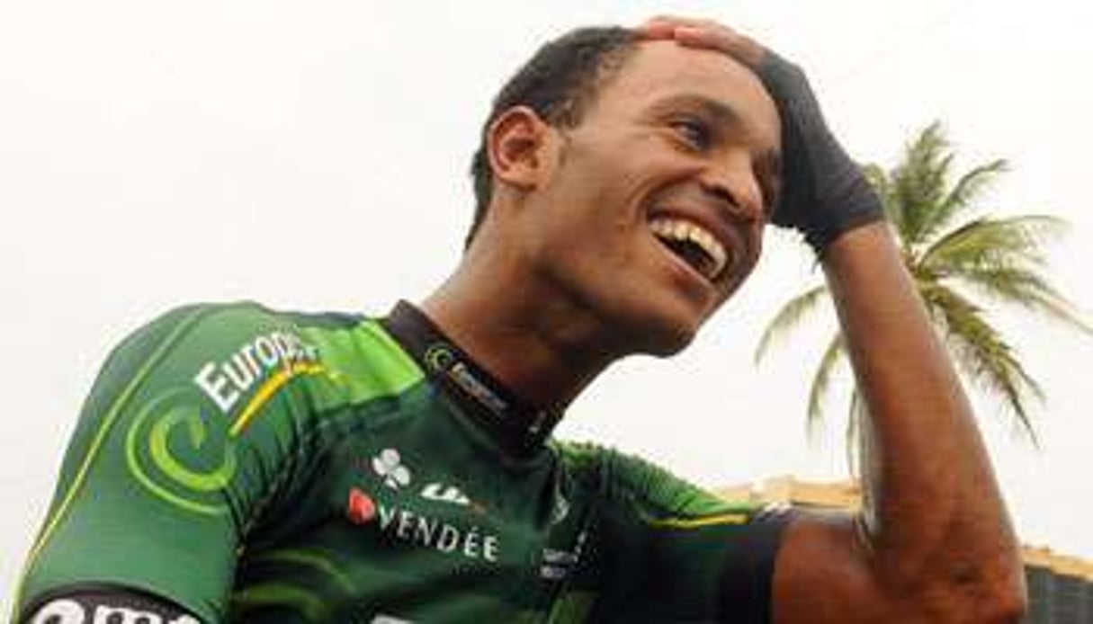 Natnael Berhane, cycliste érythréen. © SERGE ROGERS / AFP