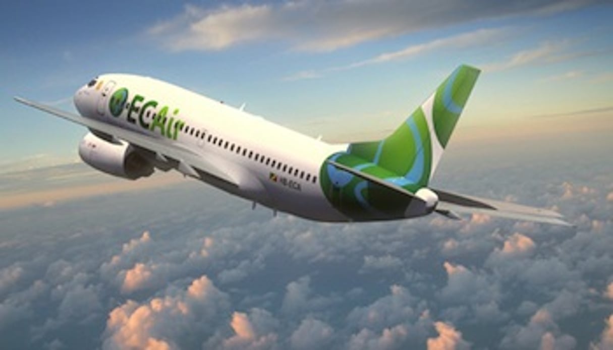 La compagnie congolaise ECAir a transporté 200 000 voyageurs en 2013. © ECAir