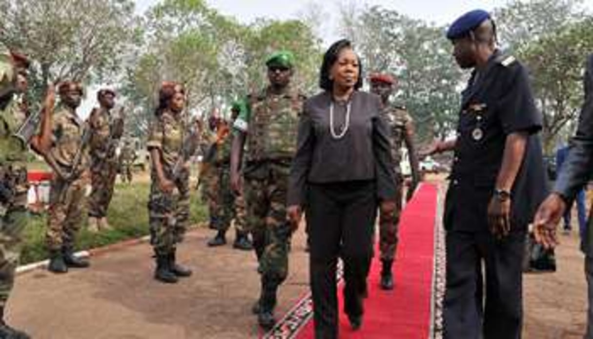 La présidente centrafricaine Catherine Samba Panza, le 5 février 2014 à Bangui. © AFP