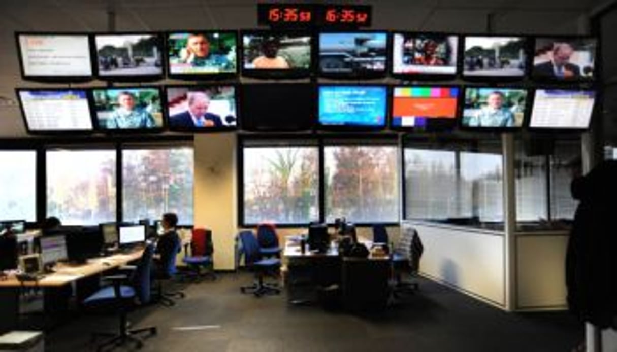 Les locaux de la chaine d’information Euronews se trouvent à Écully en France. © Soudan.E/Andia.fr JA2769p65