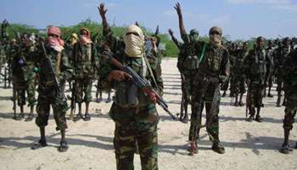 Des Shebab somaliens à l’entraînement. © AFP