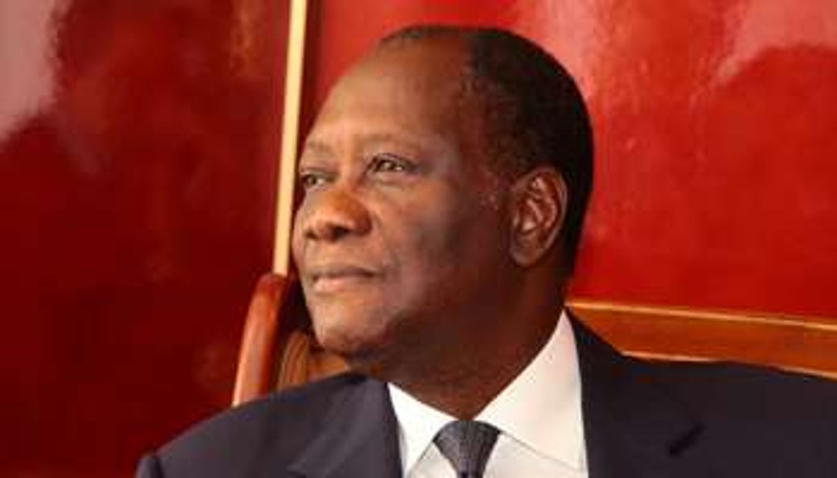 Alassane Ouattara, en avril 2013 à Abidjan. © DR