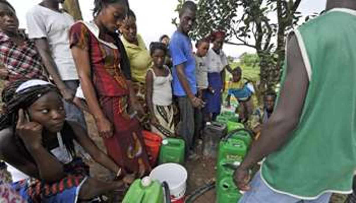 62% des Ivoiriens avaient accès à l’eau potable en 2012. © AFP