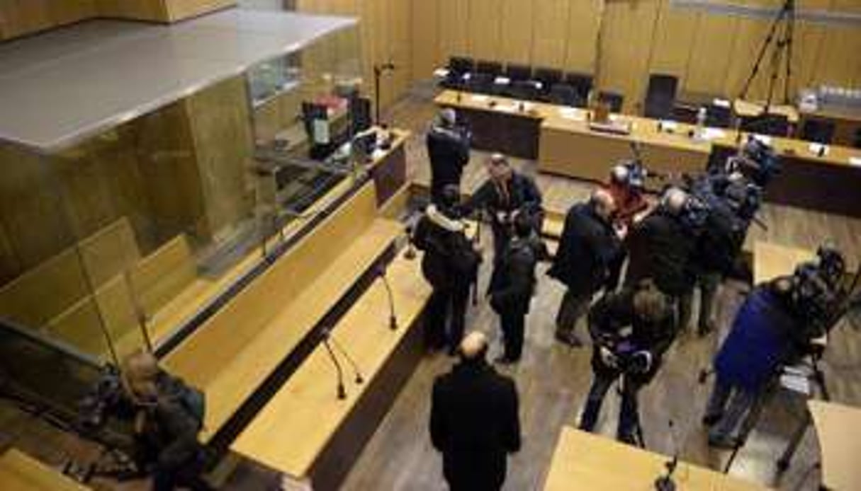 Des journalistes dans la Cour d’assises de Paris, le 4 février 2014. © AFP