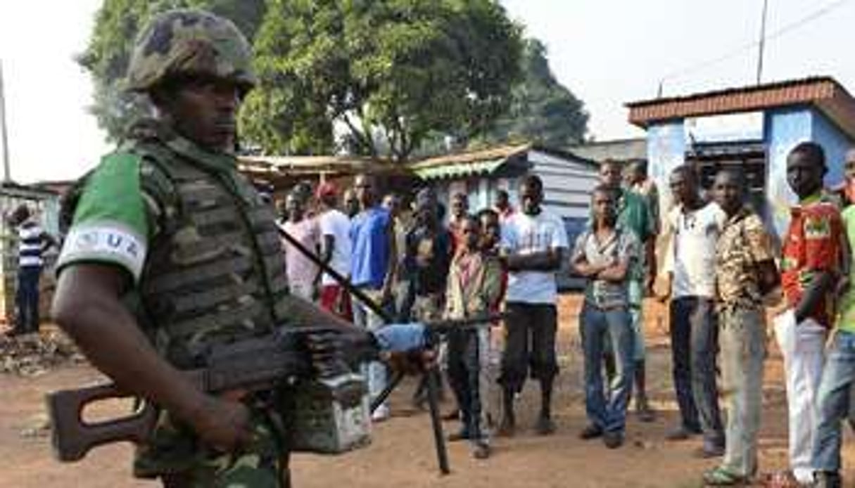 Un soldat de la Misca à Bangui. © AFP