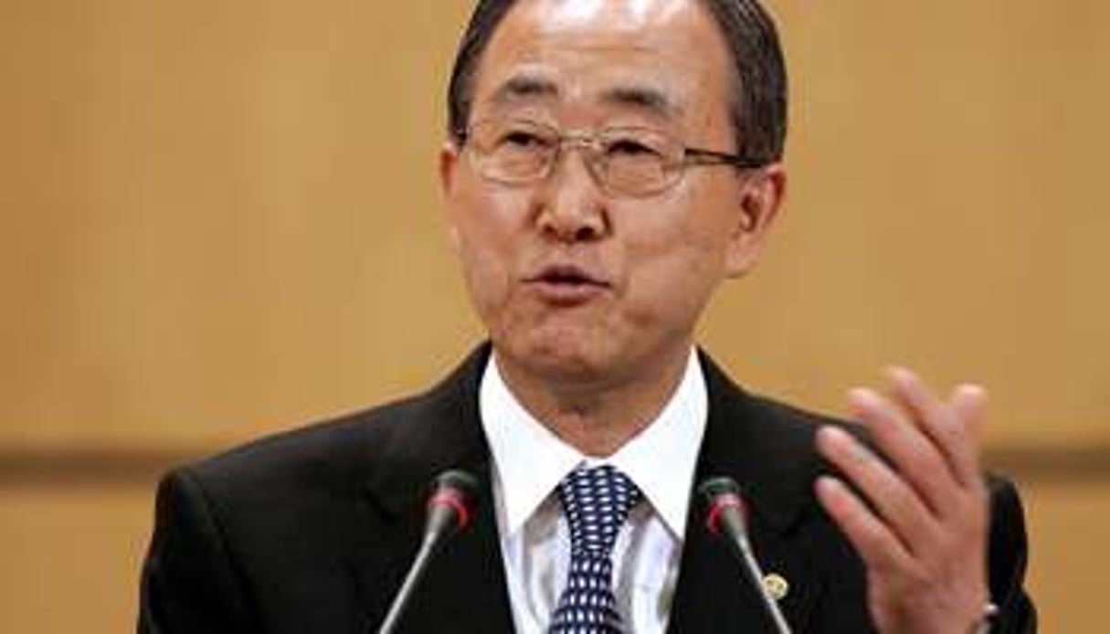 Ban Ki-moon, le secrétaire général de l’ONU. © AFP