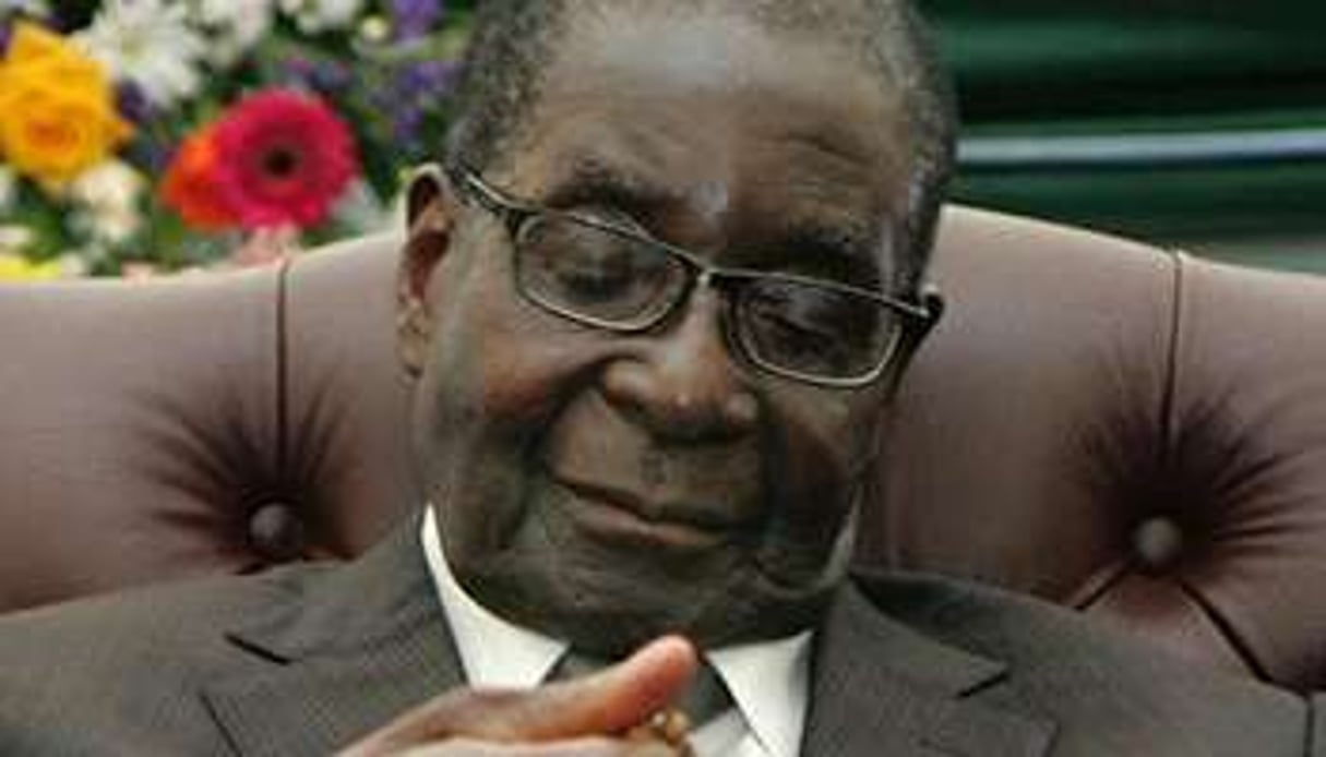 Le président dRobert Mugabe, le 21 janvier 2014 à Harare. © AFP