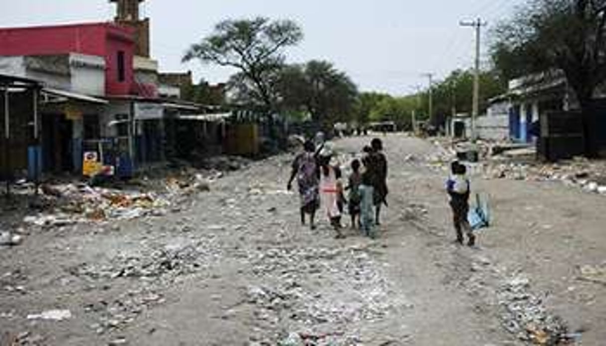 Dans la rue de Makalal, au Soudan du Sud. © AFP