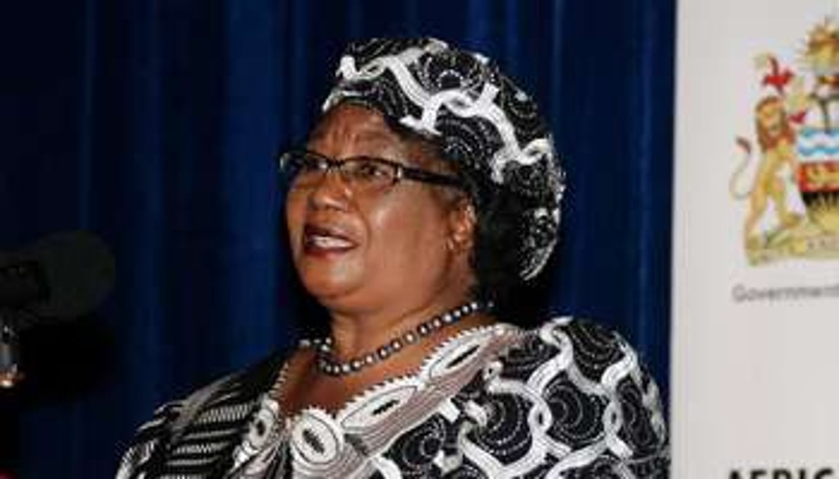 La présidente du Malawi Joyce Banda le 10 février 2014 à Lilongwe. © AFP