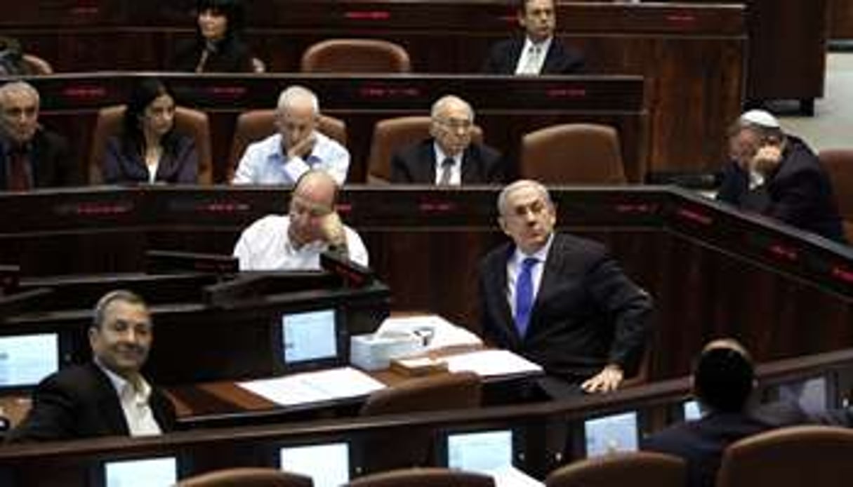 Le premier ministre israélien Benyamin Netanyahu à la Knesset, en octobre 2012. © AFP