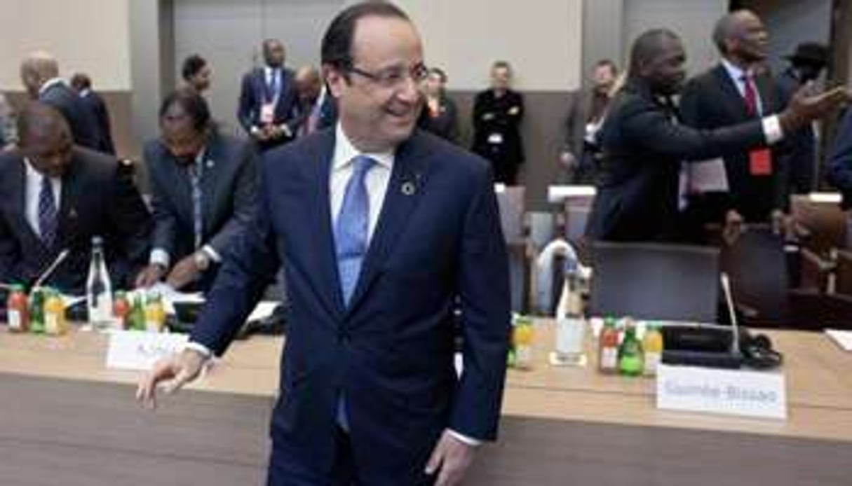 François Hollande à Bangui le 10 décembre 2013. © AFP