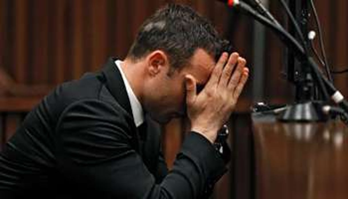 Oscar Pistorius au troisième jour de son procès, le 5 mars 2014. © AFP
