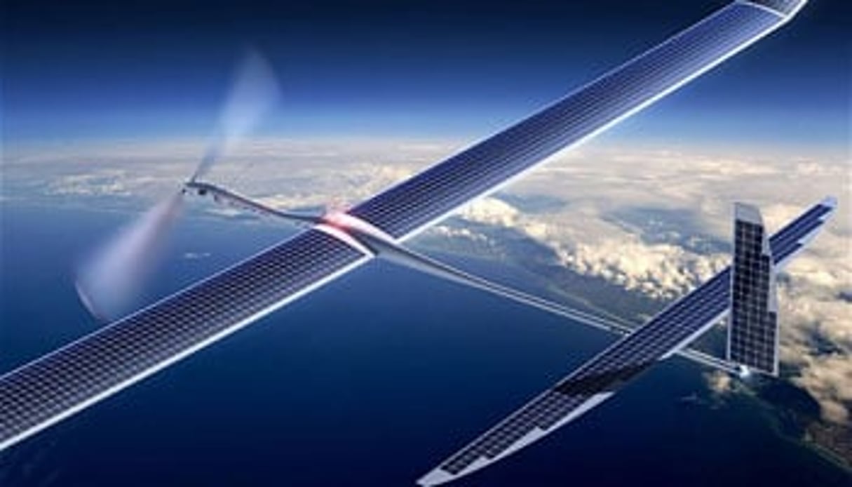 Représentation d’un drone Solara, que pourrait utiliser Facebook. © Titan Aerospace