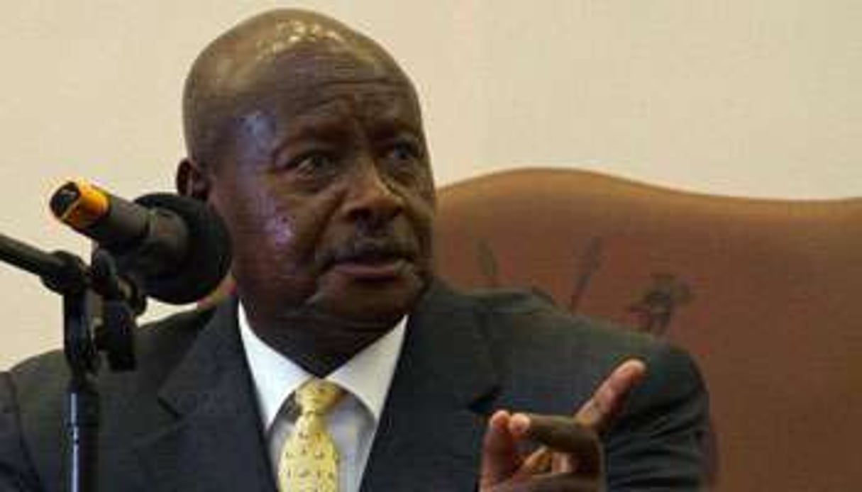 Yoweri Museveni devrait être candidat à la présidentielle 2016. © AFP
