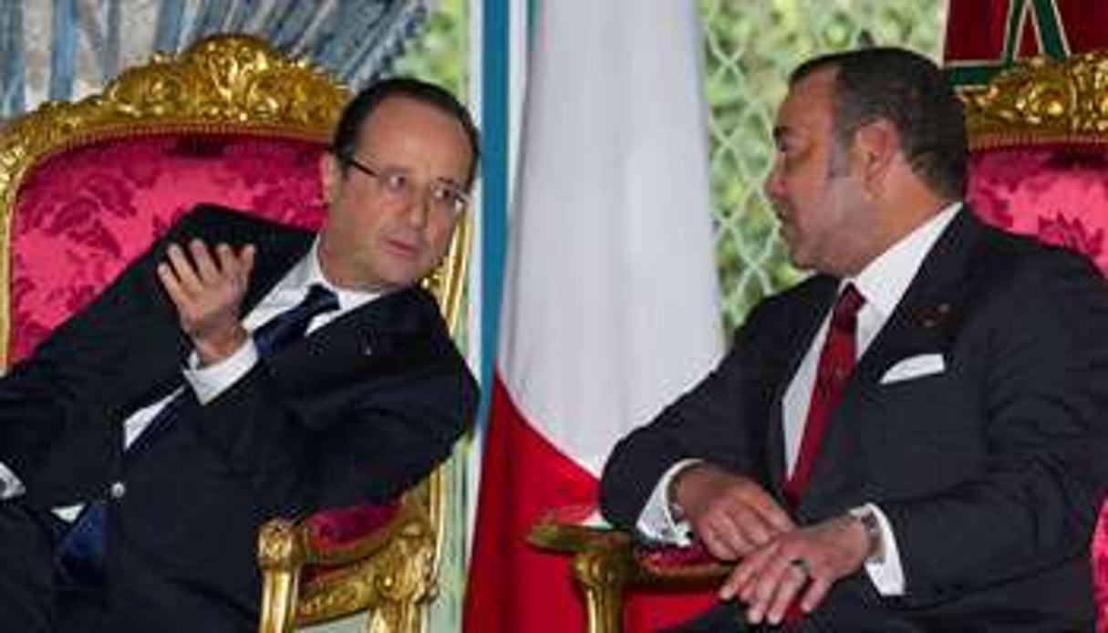 François Hollande et Mohammed VI en avril 2013 à Casablanca. © Nivière/Sipa