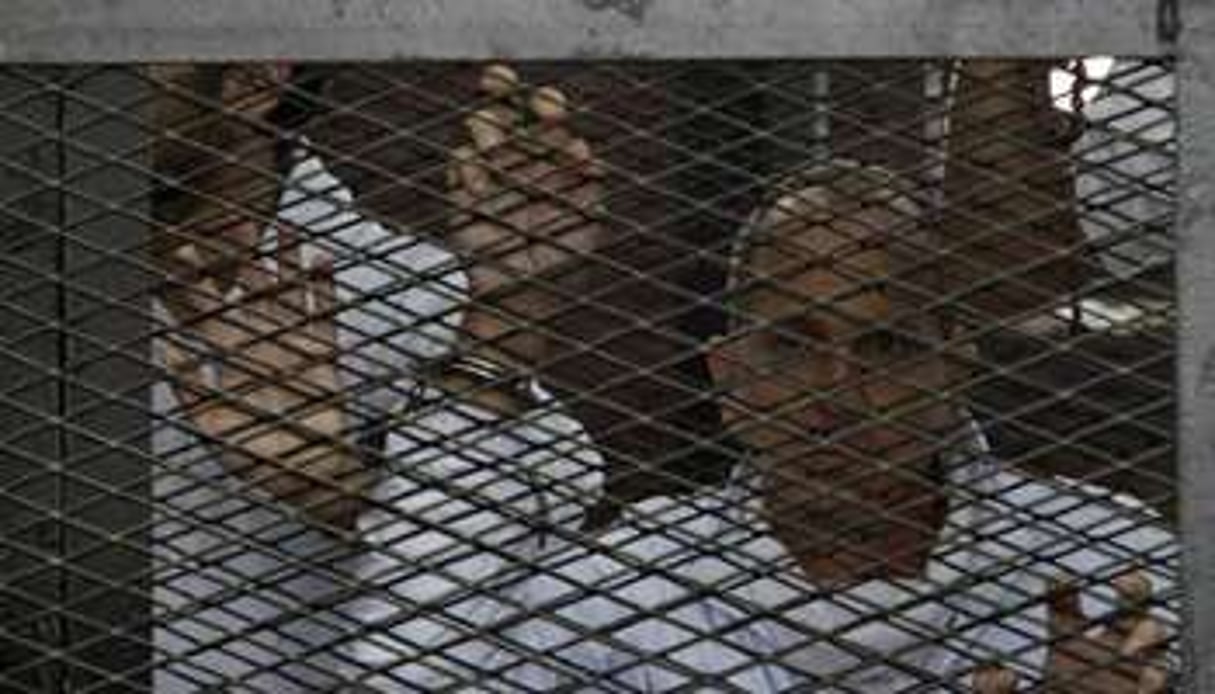Le journalister australien Peter Greste au tribunal du Caire. © AFP