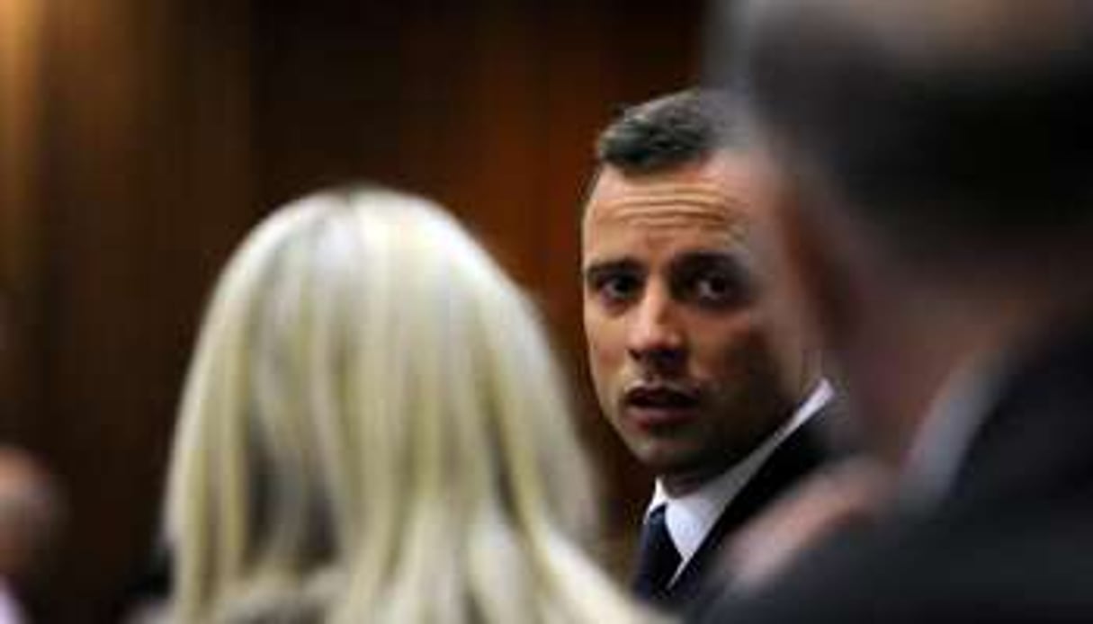 Oscar Pistorius au tribunal de Pretoria, jeudi 6 mars. © AFP