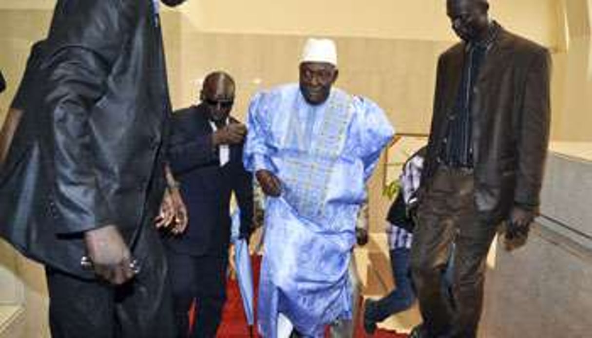 L’ex-président Moussa Traoré à la cérémonie d’investiture d’IBK, en septembre 2013. © Emmanuel Daou Bakary pour J.A.