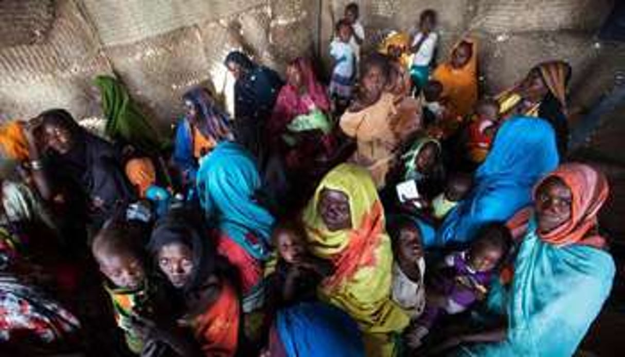 Des déplacés dans un camp à Tawila, au Darfour, le 4 mars 2014. © AFP