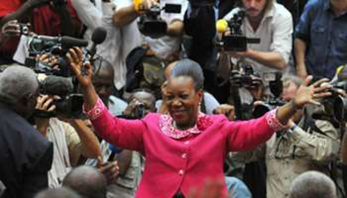 Catherine Samba Panza, la chef de l’État centrafricain. © AFP
