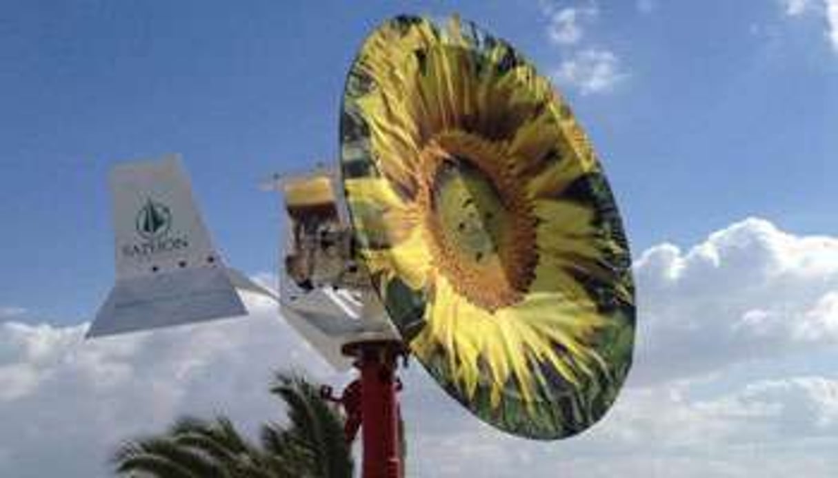 Saphonian, le convertisseur éolien sans pales. © AFP