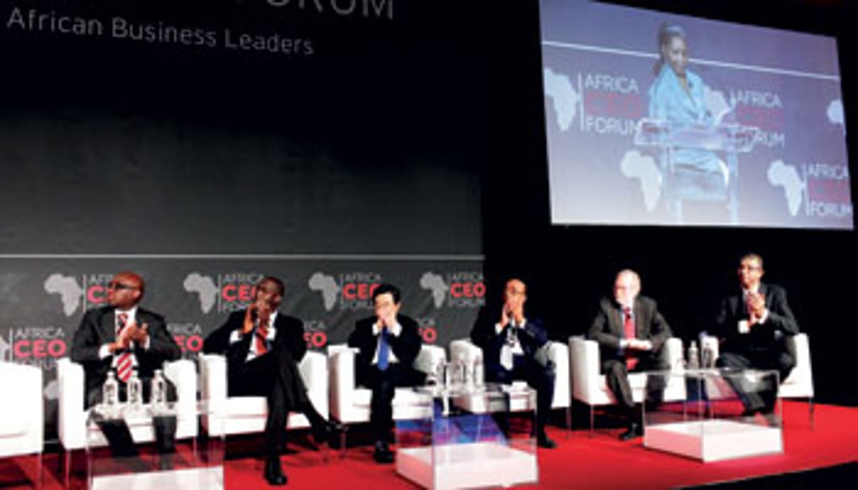 La première édition du Africa CEO Forum, en 2012, a réuni plus de 300 patrons. © Bruno Levy/JA