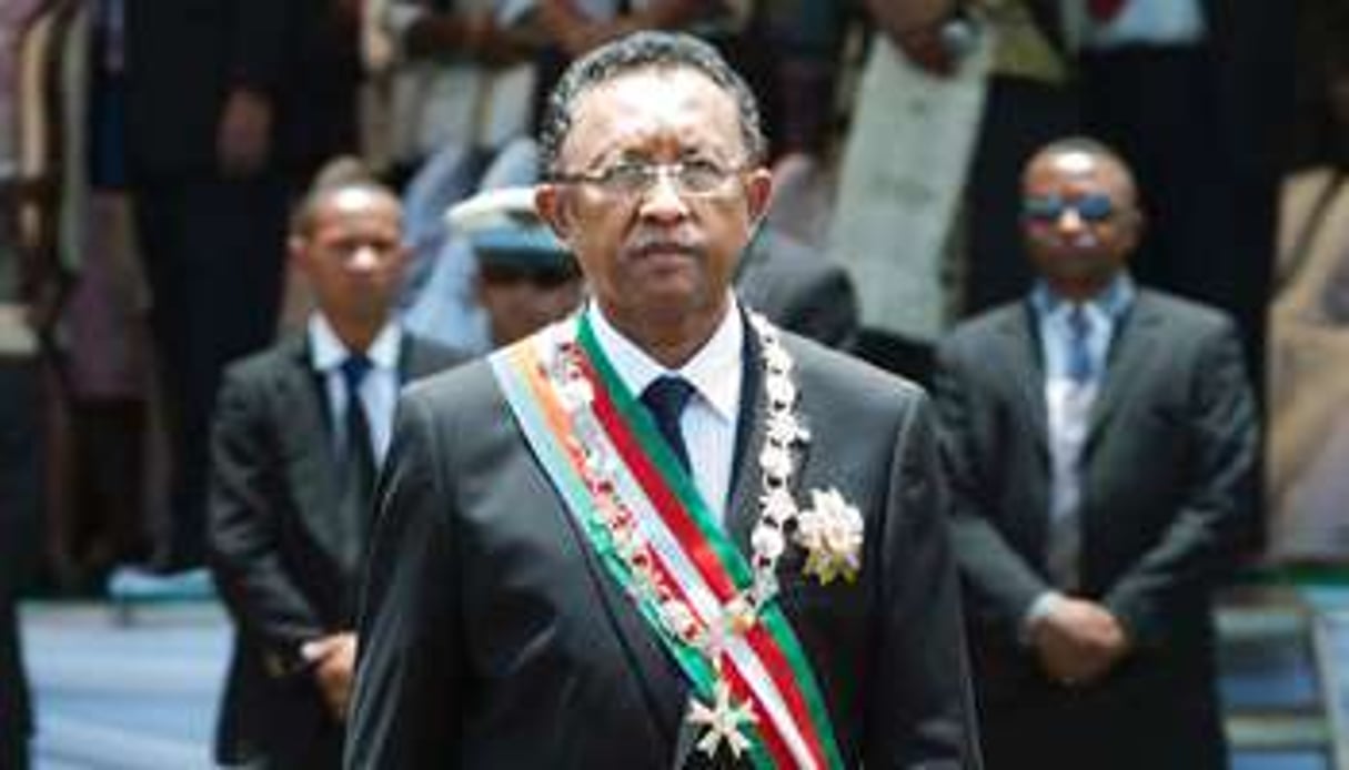 Hery Rajaonarimampianina a été élu président de Madagascar en décembre 2013. © AFP