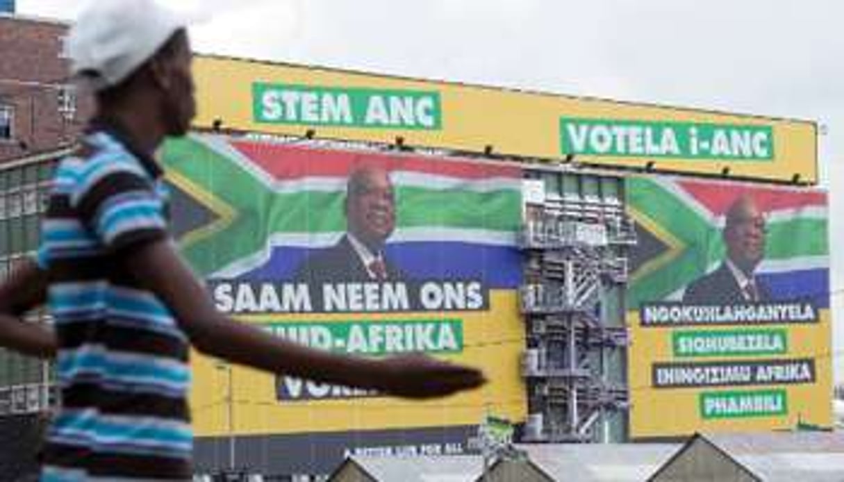Affiche électorale appelant à voter pour l’ANC. © AFP