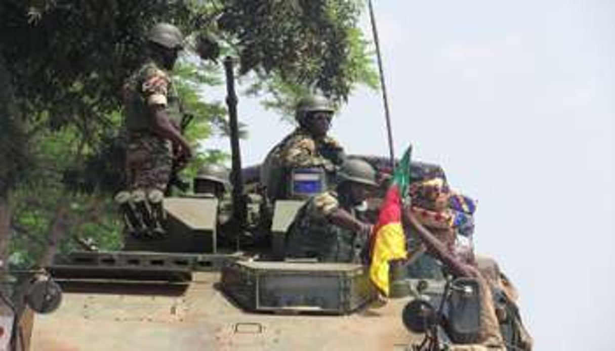 Un soldat camerounais de la Misca à Bangui, le 22 mars 2014. © AFP
