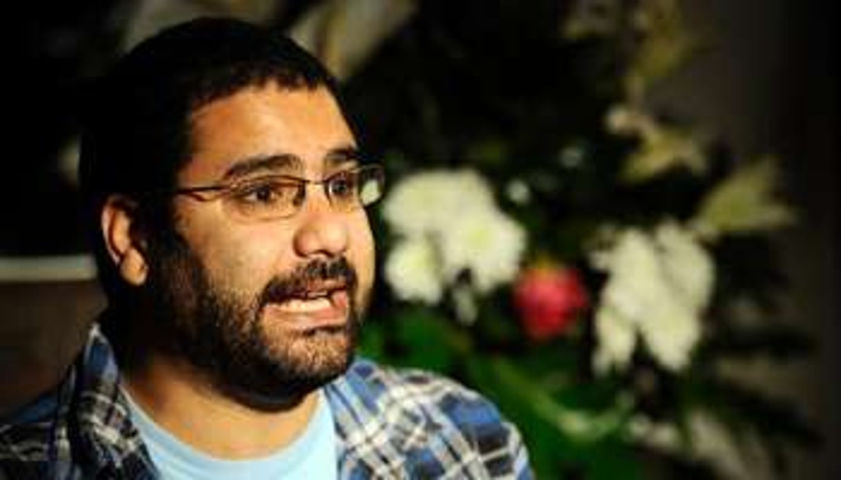 Le militant laïque Alaa Abdel Fattah au Caire, le 26 décembre 2012. © AFP