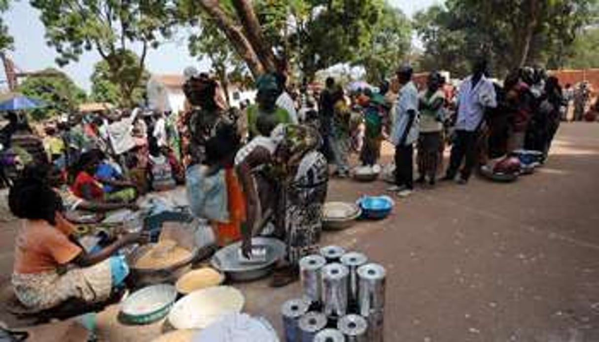 Des réfugiés centrafricains, à Bangui le 5 mars 2014. © AFP/Sia Kambou