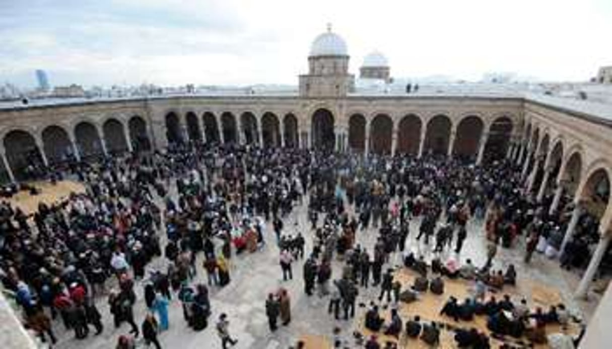 Une mosquée à Tunis le 13 janvier 2014. © AFP