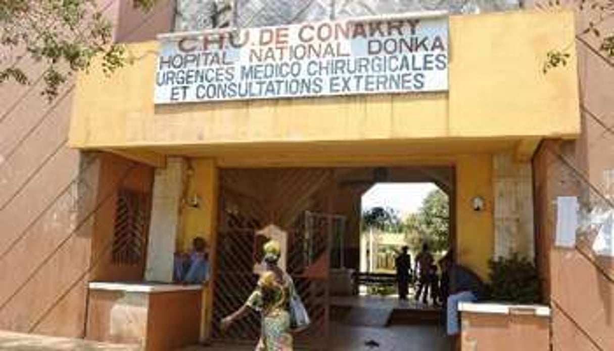 L’hôpital Donka de Conakry le 27 mars 2014. © AFP