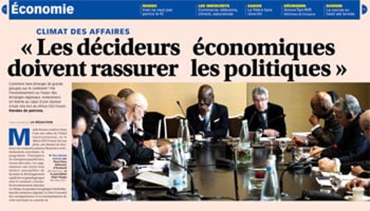 Cette semaine dans Jeune Afrique, les patrons discutent des grands défis posés à l’émergence du continent. © JA