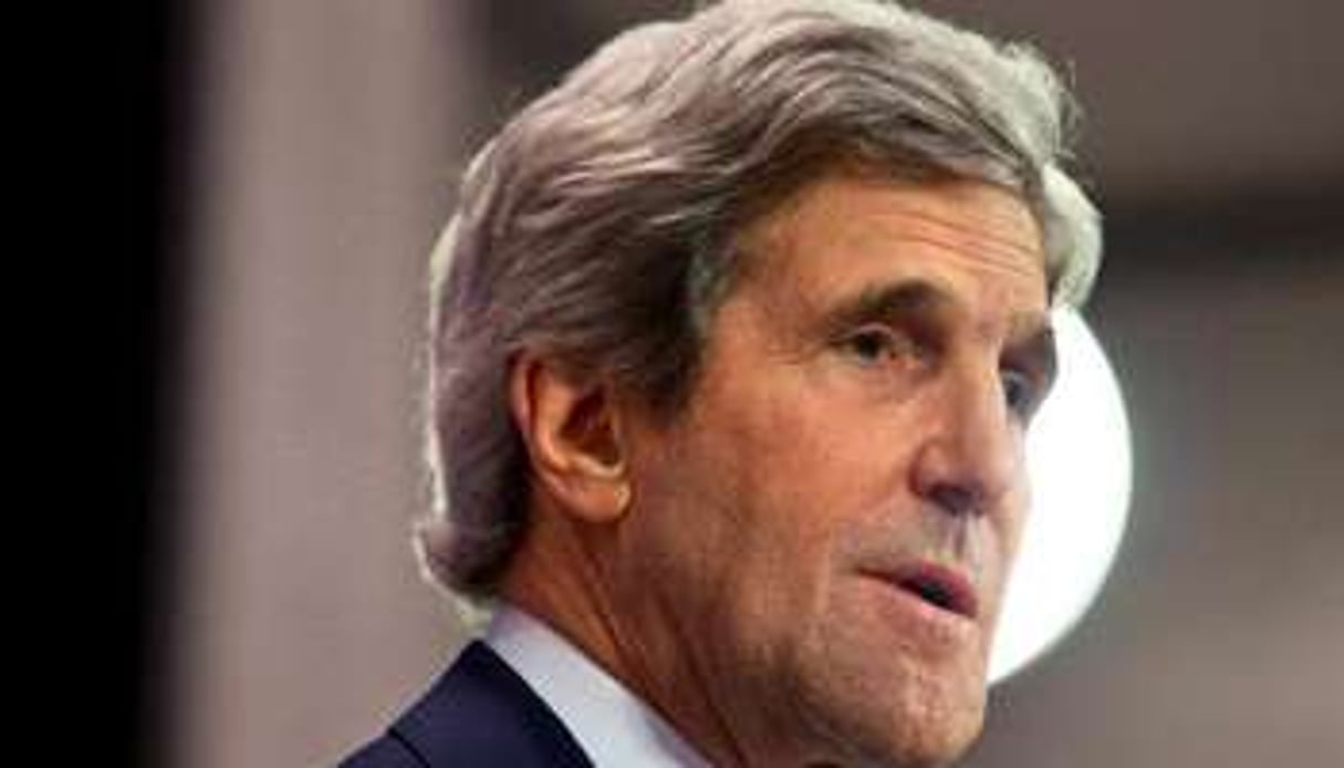 Le secrétaire d’Etat américain John Kerry, à Bruxelles le 1er avril 2014. © AFP – Jacquelyn Martin