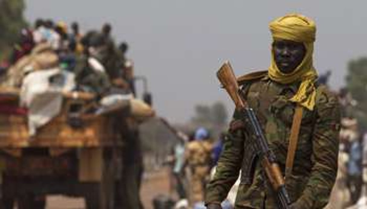 Un soldat tchadien de la Misca, à Bangui. © AFP