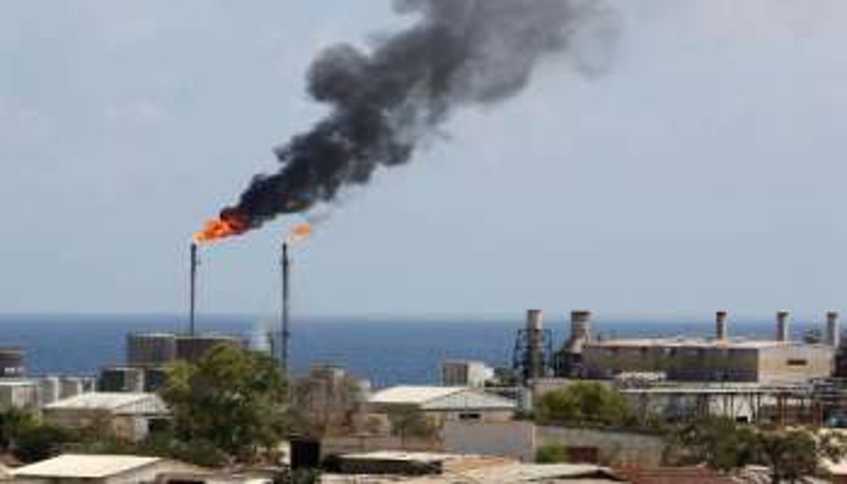 Un site pétrolier en Libye. © AFP