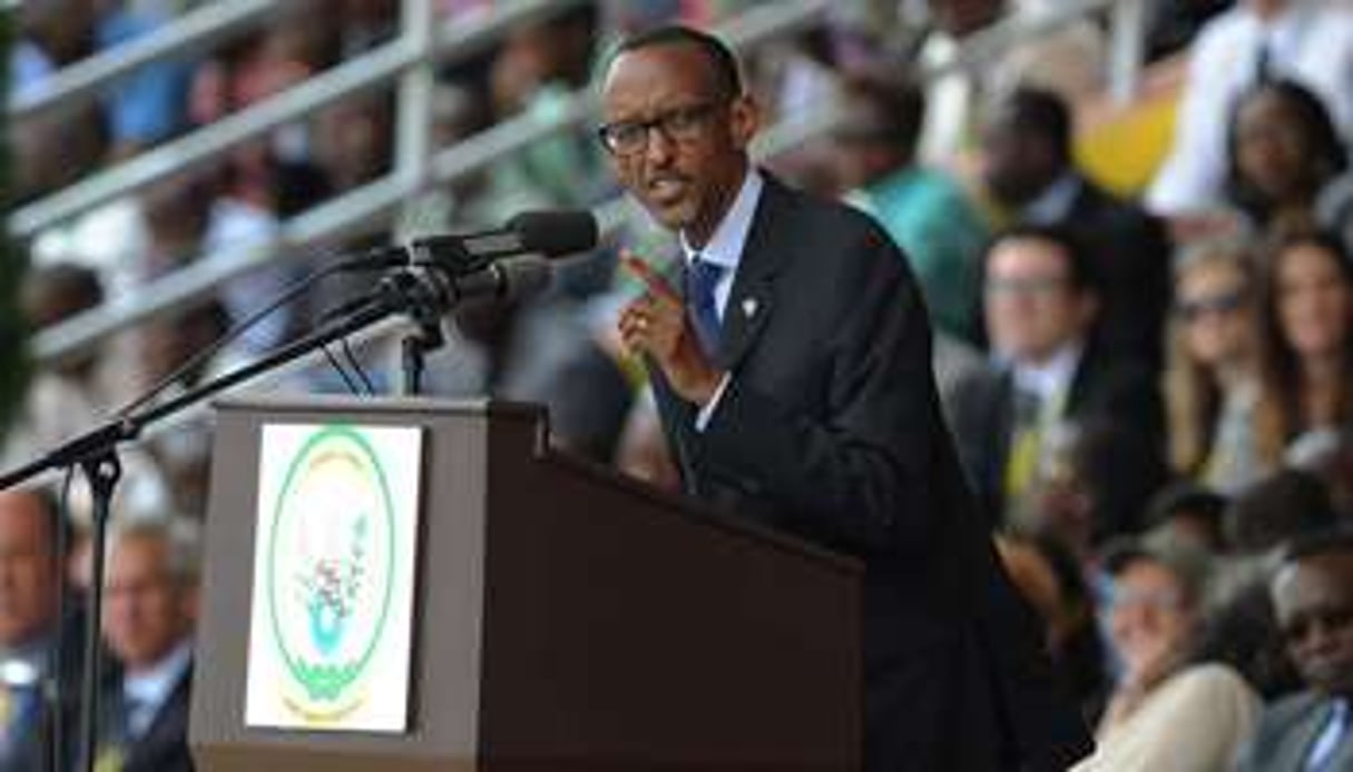 Le président rwandais, Paul Kagamé, le 7 avril à Kigali. © AFP