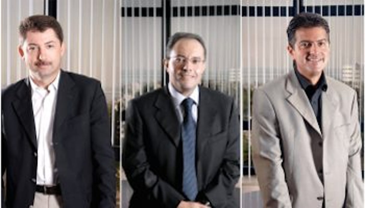 Aziz Mebarek, Ziad Oueslati et Karim Trad (de gauche à droite), co-fondateurs de Tuninvest-AfricInvest. © Tuninvest