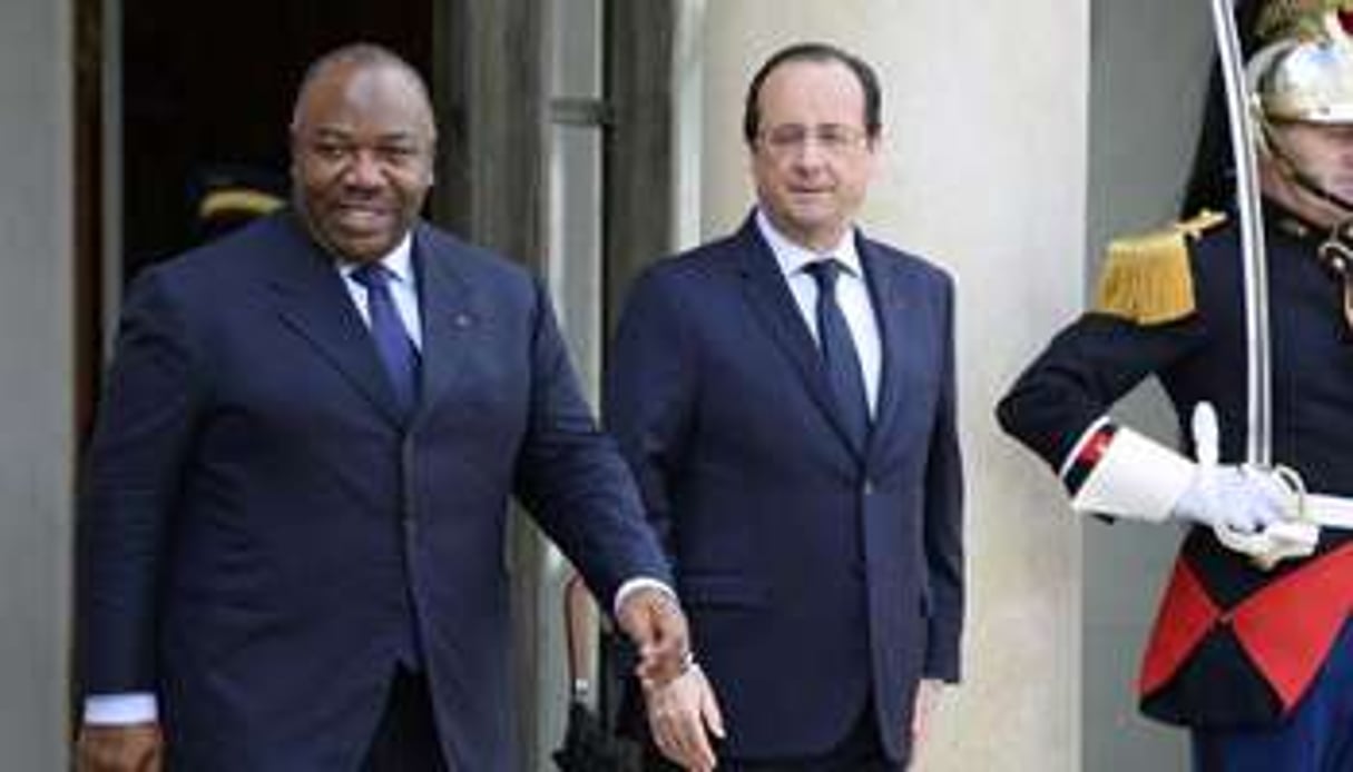 Ali Bongo et François Hollande, le 8 avril 2014 à Paris. © AFP