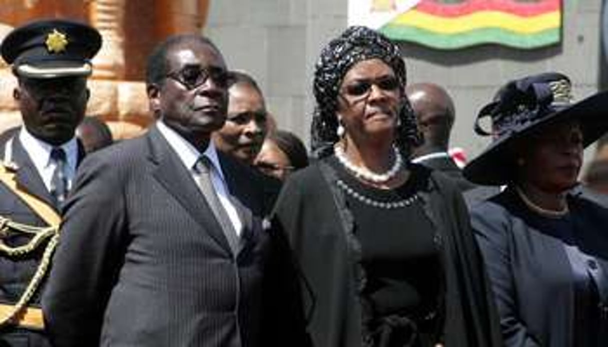 Robert Mugabe et son épouse, Grace. © AFP