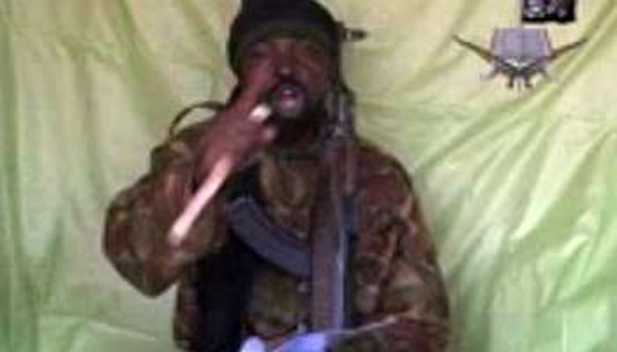 L’homme se présentant comme Abubakar Shekau, le leader de Boko Haram, le 19 avril 2014. © Capture d’écran/AFP