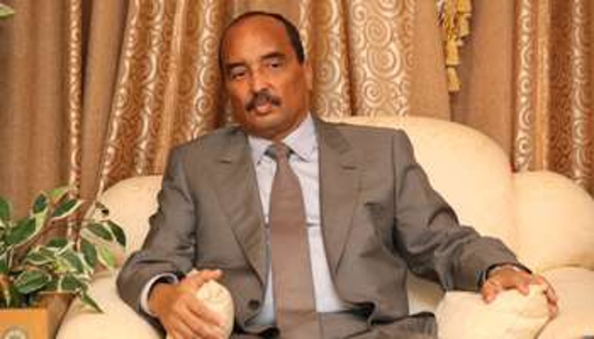 Le président Mohamed Ould Abdelaziz, en novembre 2012 à Nouakchott. © AMI pour JA